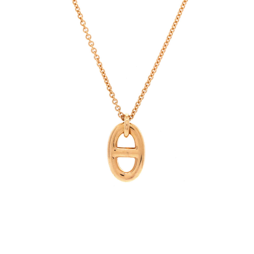Hermes Small Farandole Pendant Necklace 18K Rose Gold